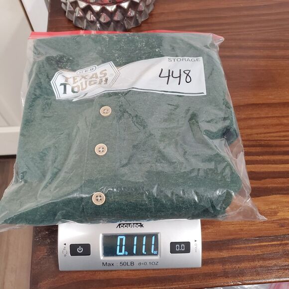 Untuckit Henley Shirt Men's XL Green Long Sleeve 50/50 Outdoor Casual Cabincore - Picture 7 of 7